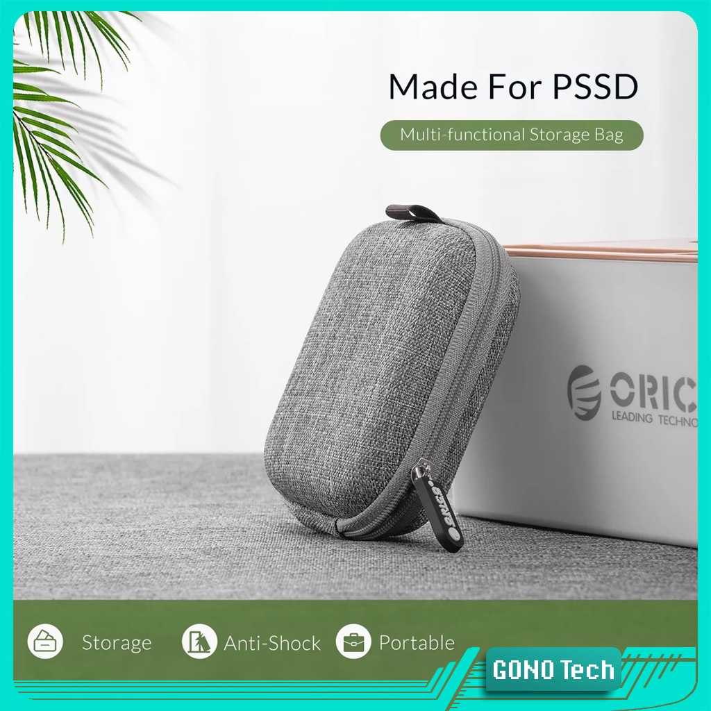 Hộp đựng tai nghe cáp sạc USB thẻ nhớ phụ kiện công nghệ Box mSATA | Túi ORICO Portable PSSB01