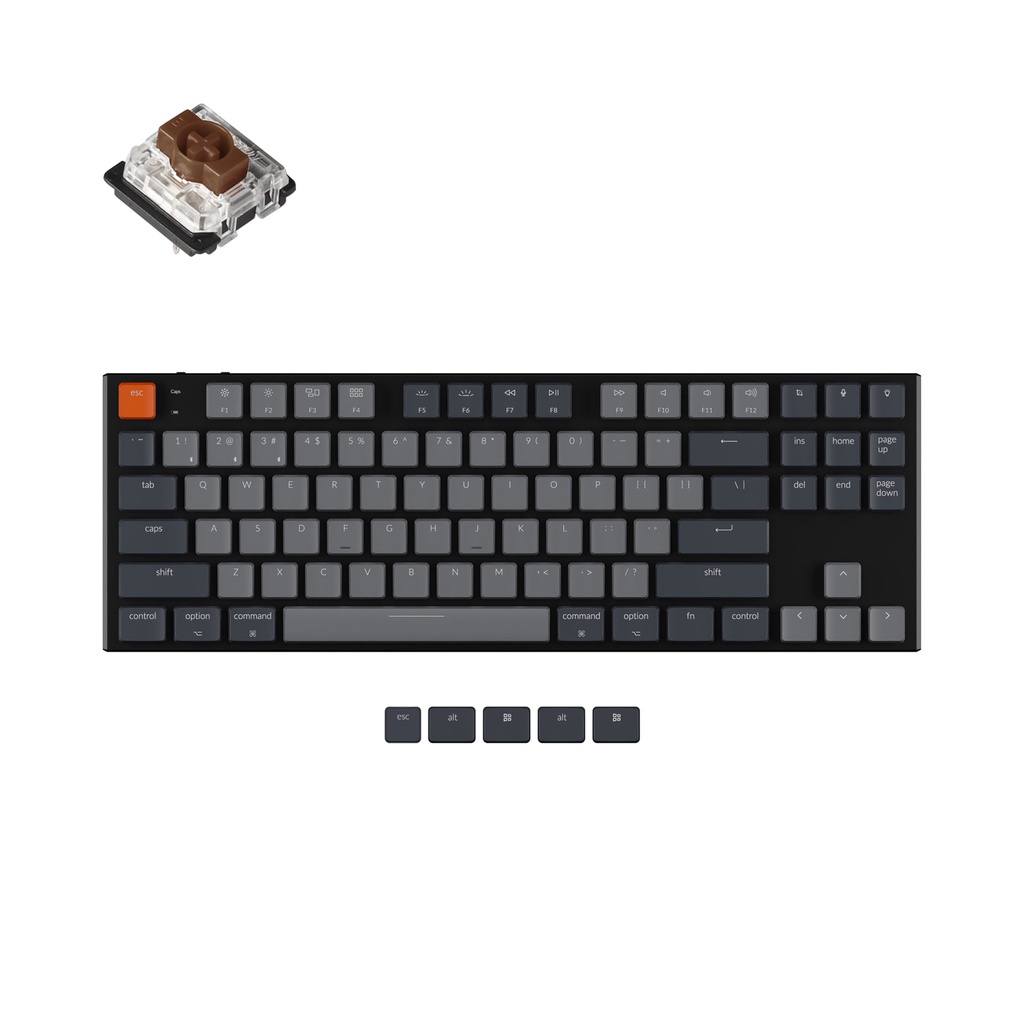 Bàn Phím Cơ Không Dây Keychron K1 - Nhôm - LED RGB
