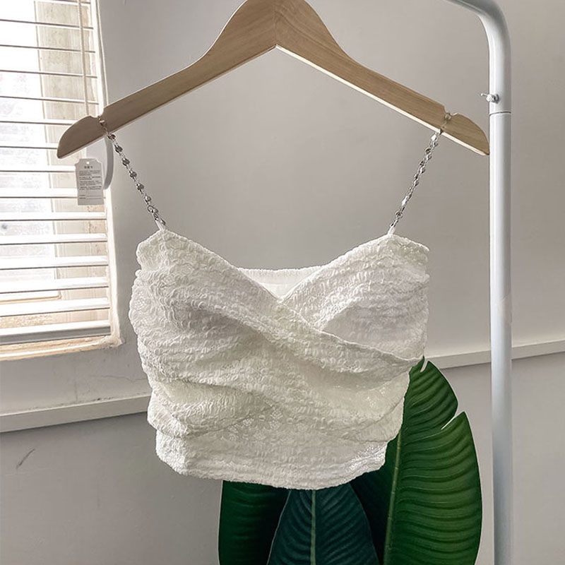 Áo Hai Dây Phối Ren Quyến Rũ Thời Trang Cho Nữ