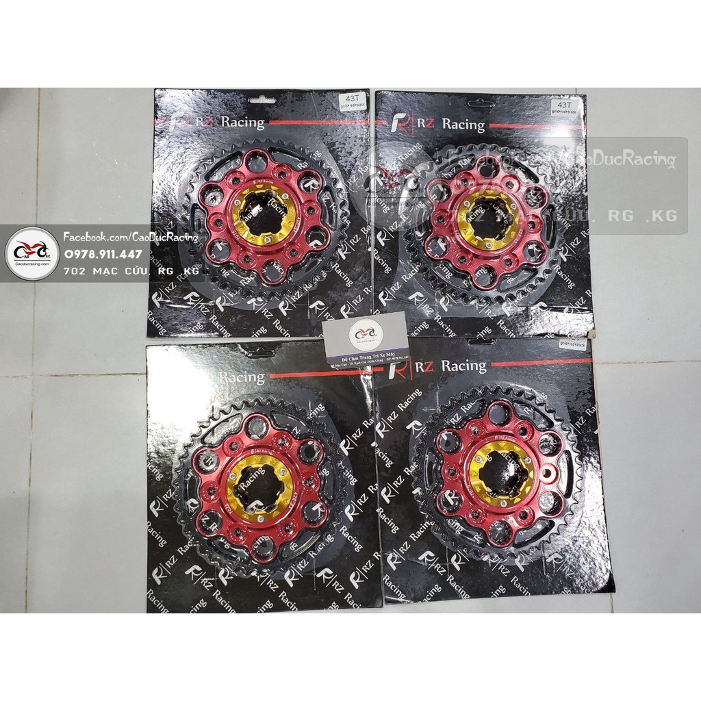 Đồ chơi xe Đĩa tải nhôm EX150 3 Tầng nhôm 7075 size zin 44 răng