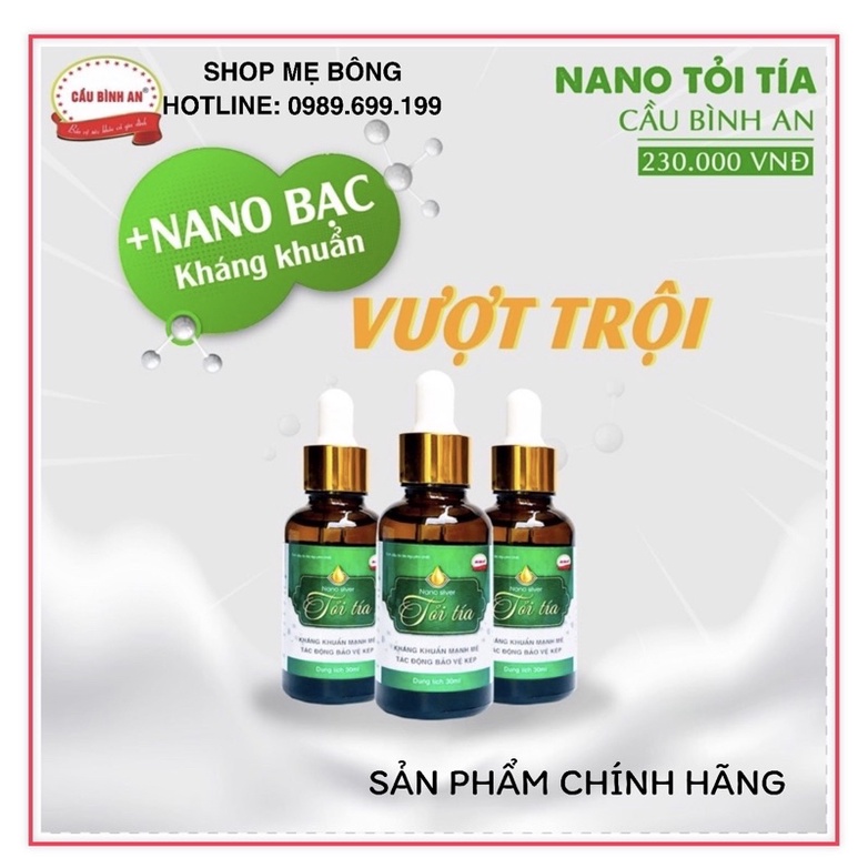 Combo sỉ 10 Tinh dầu tỏi tía nano bạc Cầu Bình An