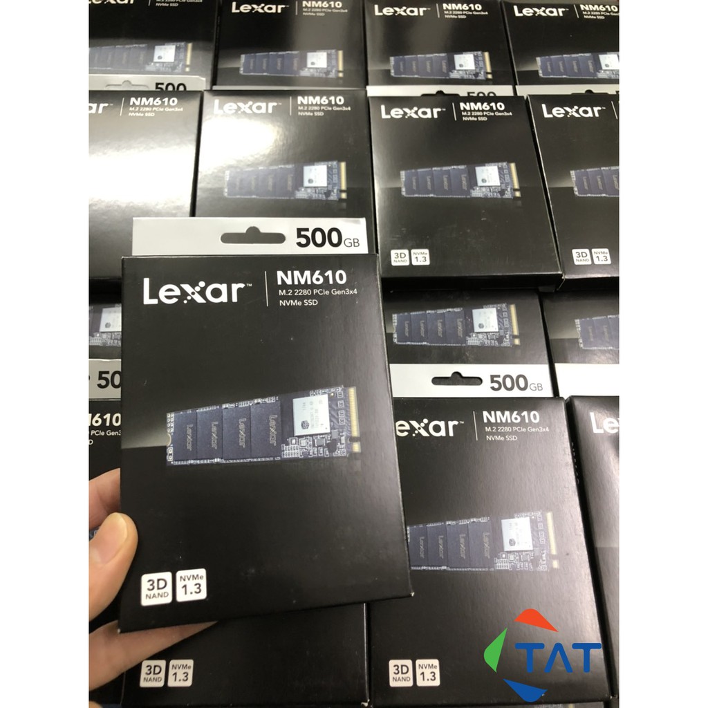 Ổ Cứng SSD Lexar 500GB M.2 2280 NVMe PCIe Gen3x4 NM610 Chính Hãng - Mới Bảo hành 36 tháng