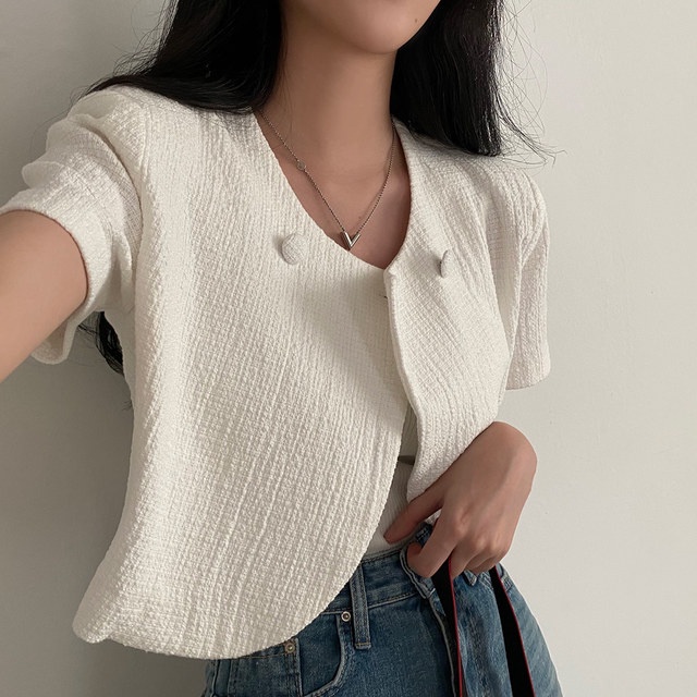 Áo Khoác Blazer Ngắn Tay Thiết Kế Mới Mùa Hè 54059