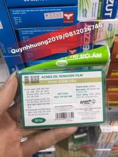 PHIM THẤM DẦU ACNES(50 tờ)