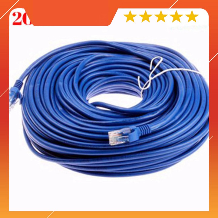 💚  Dây mạng Cat5e bấm sẵn 2 đầu, đã test dài 30 - 50 m Loại tốt