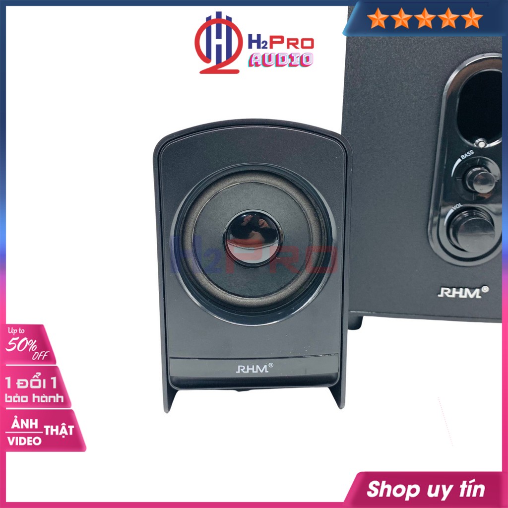 Loa máy tính bàn, loa vi tính bluetooth RHM RM240 Seri cao cấp 20W Bluetooth-USB-AUX, hàng chính hãng - H2pro Audio