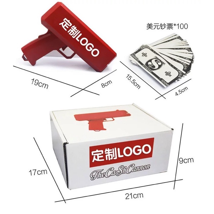 Súng Bắn Tiền Supreme Kèm Tiền+ Pin+Full Hộp