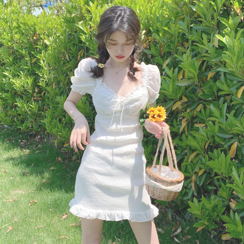 Váy tiên tay bồng cổ tích xinh xắn ngọt ngào phong cách mới