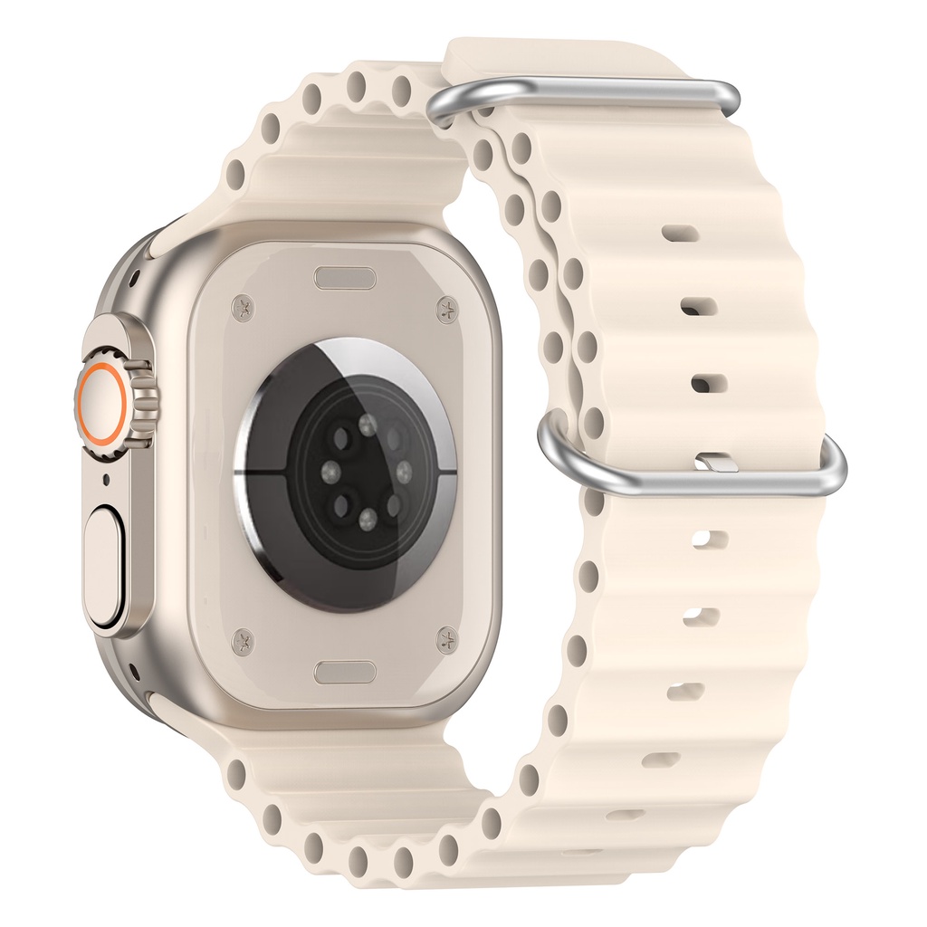 Dây Đeo Silicone Cho Đồng Hồ Thông Minh Apple Watch Ultra 49mm series 8 7 SE 6 5 4 3 2 1 iWatch 45mm 41mm 44mm 40mm 42mm 38mm