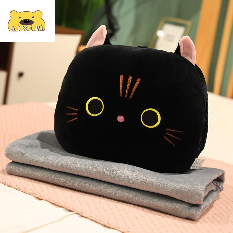 Gối giữ ấm tay hình chú mèo nhồi bông dễ thương xinh xắn