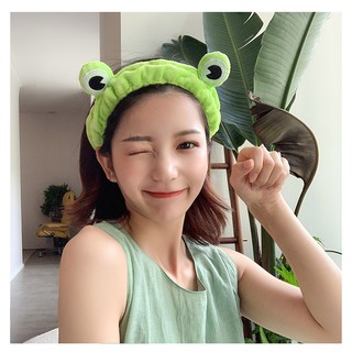 Băng đô hình con ếch turban bờm Cài Tóc hình mắt Ếch Xanh Vui Nhộn cute