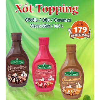 💠Xốt Topping Golden Farm 630g các loại💠