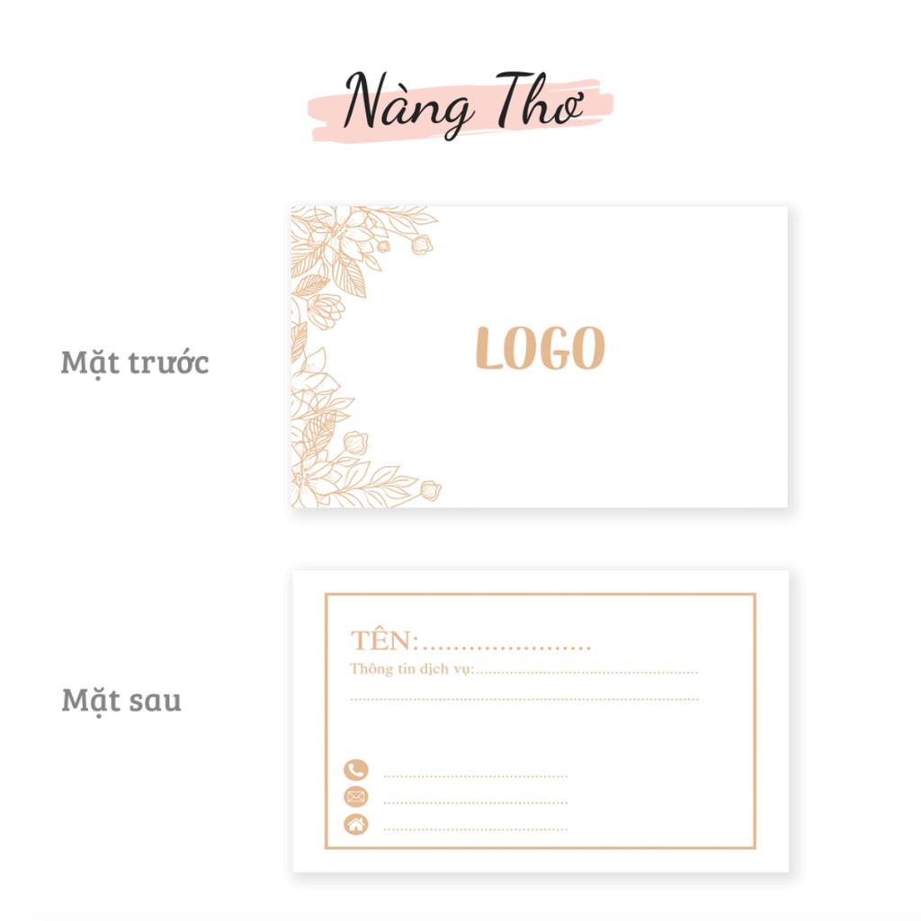 500 THẺ THANK YOU &amp; NAMECARD DANH THIẾP THEO YÊU CẦU_THIẾT KẾ NÀNG THƠ