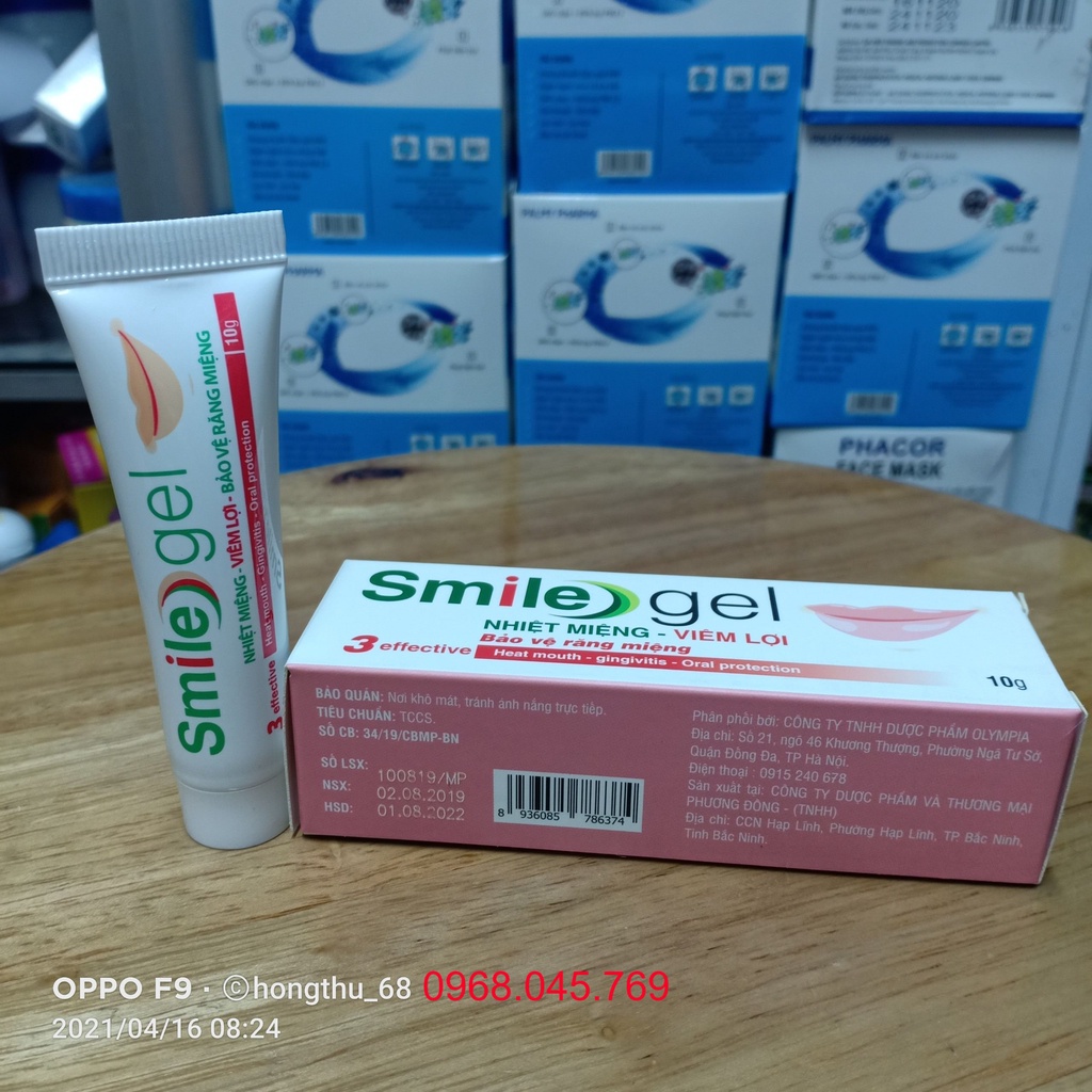 Smile gel - Giúp giảm nhiệt miệng, viêm lợi, viêm chân răng