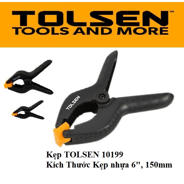 Cảo Kẹp gỗ lò xo kẹp chữ A 4 inch 6 inch 9 inch TOLSEN 10198 10199 10200 TOTAL THT13342 / THT13362