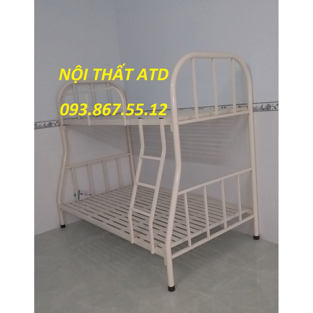 GIƯỜNG SẮT LỆCH TẦNG GIÁ RẺ 1M/1M2