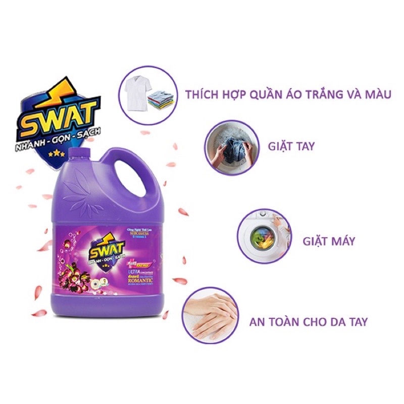 Nước giặt xả Swat 5in1