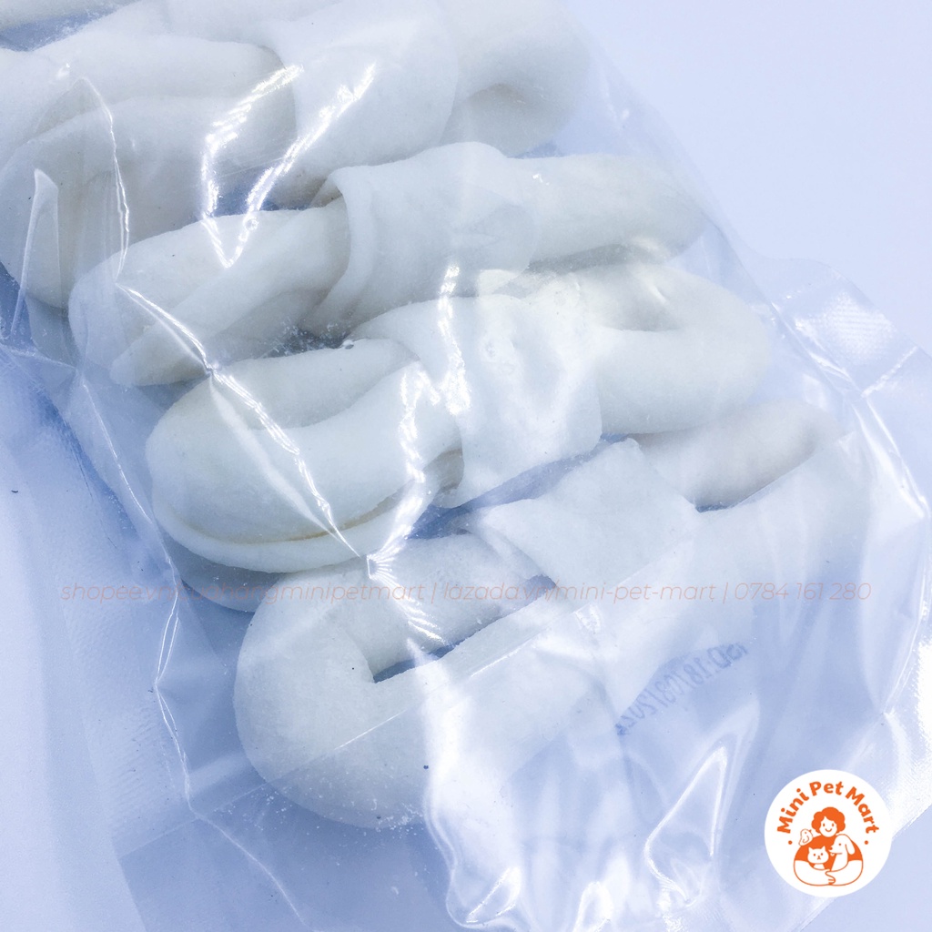 Xương da bò TÀI HƯNG THỊNH 608 (5 cái) - bánh xương, snack, bánh thưởng, xương gặm cho chó
