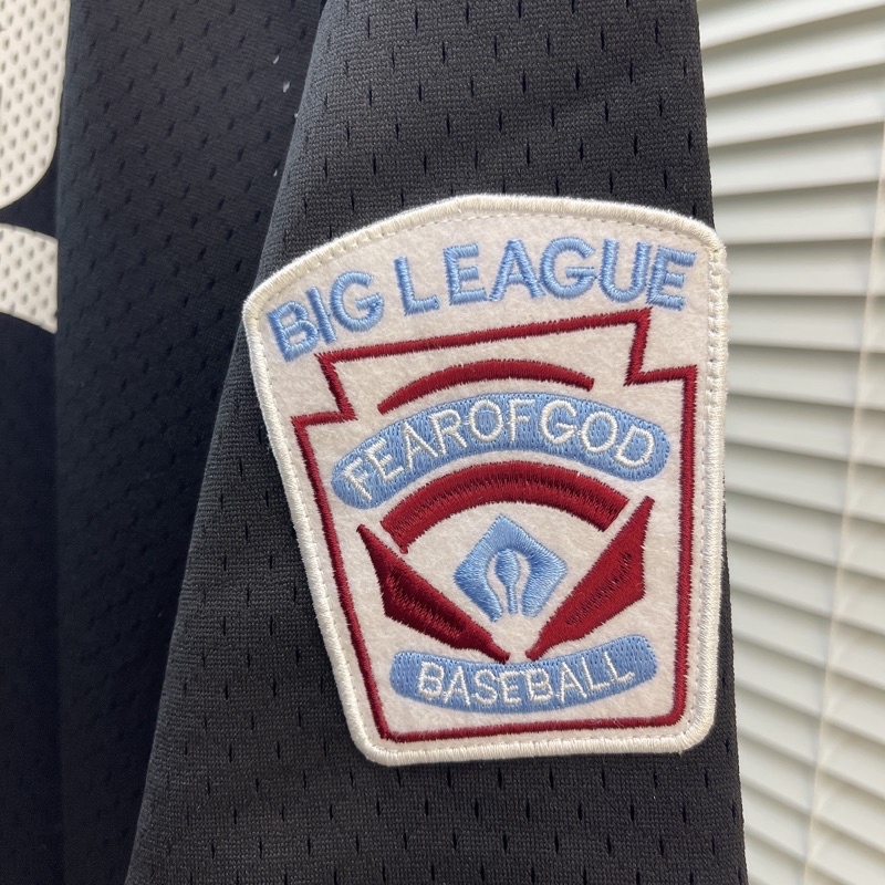 ⚡️ - Áo mesh tee Fear of God Mesh Batting Practice Jersey Black, áo bóng chày FOG