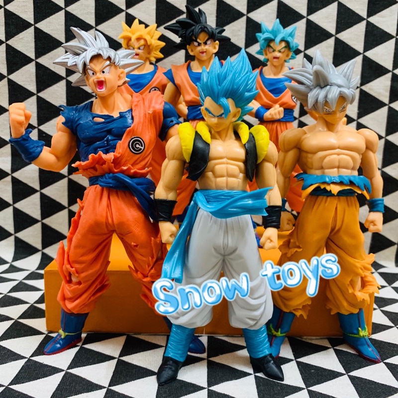 Mô hình Dragon Ball - 20 mẫu Gogeta SonGoku Broly Jiren Vegeta Goku Ultra Instinct UI Super Saiyan God SSJ4 - 16~20cm