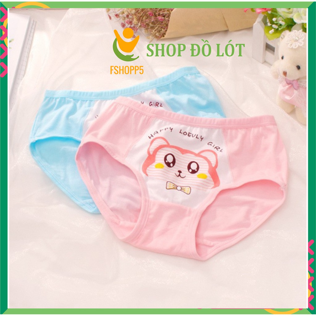 [SET 5] Quần chip bé gái cotton ​kháng khuẩn FSHOPP5 Quần lót trẻ em bé gái cao cấp (Mẫu ngẫu nhiên)