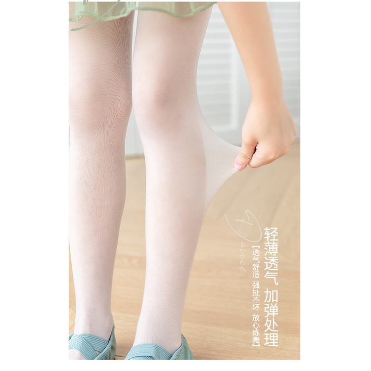Quần tất giấy cho bé tập múa, quần tất mỏng cho bé gái [1-12 tuổi]