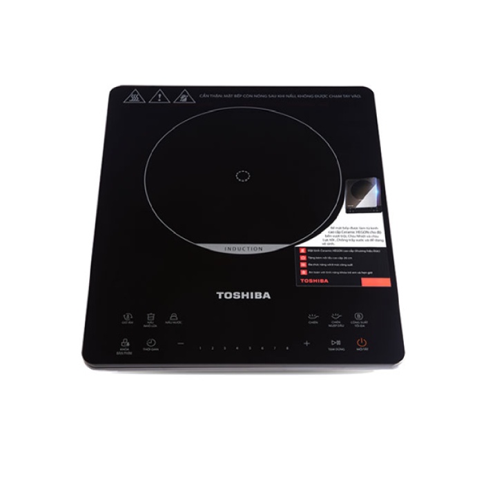 Bếp Điện Từ Toshiba IC-20S3PV - Cảm ứng, tặng Nồi Lẩu Inox cao cấp 2 lớp, 6 chế độ nấu-Hàng chính hãng bảo hành 12 tháng