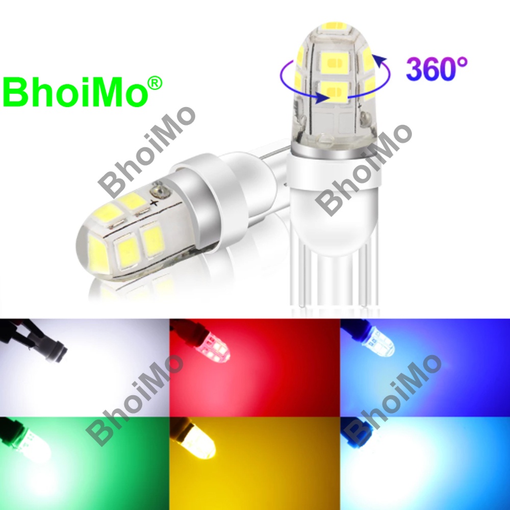 Bóng đèn Led T10 9smd 2835 W5W 194 T10 Dc12V 6000k cho xe ô tô/ xe máy