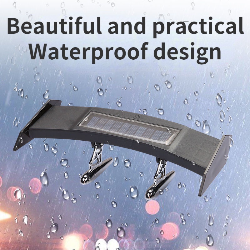 Cánh Gió Mini Dạ Quang Năng Lượng Mặt Trời Trang Trí Đuôi Xe Hơi