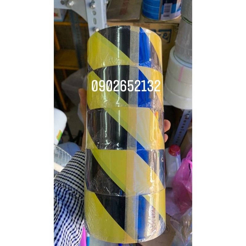 Băng keo cảnh báo 3M 766 màu sọc vàng đen.