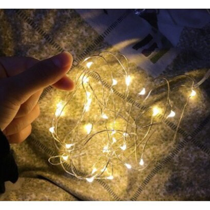 Dây Đèn Led đom đóm 3 mét, Fairylight 30Led dùng pin AA