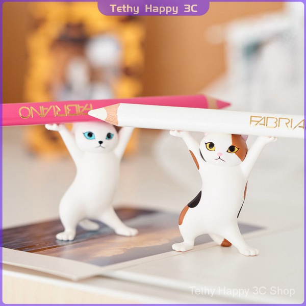 Set 5 Giá Đỡ Tai Nghe Bluetooth Hình Mèo Dễ Thương Trang Trí Bàn Làm Việc Cho AirPods 1/2/Pro