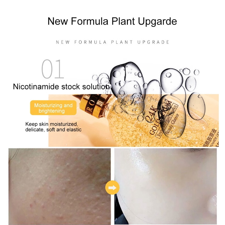 Tinh chất vàng 24K và hyaluronic dưỡng ẩm làm trắng và chống lão hóa cho da hiệu quả