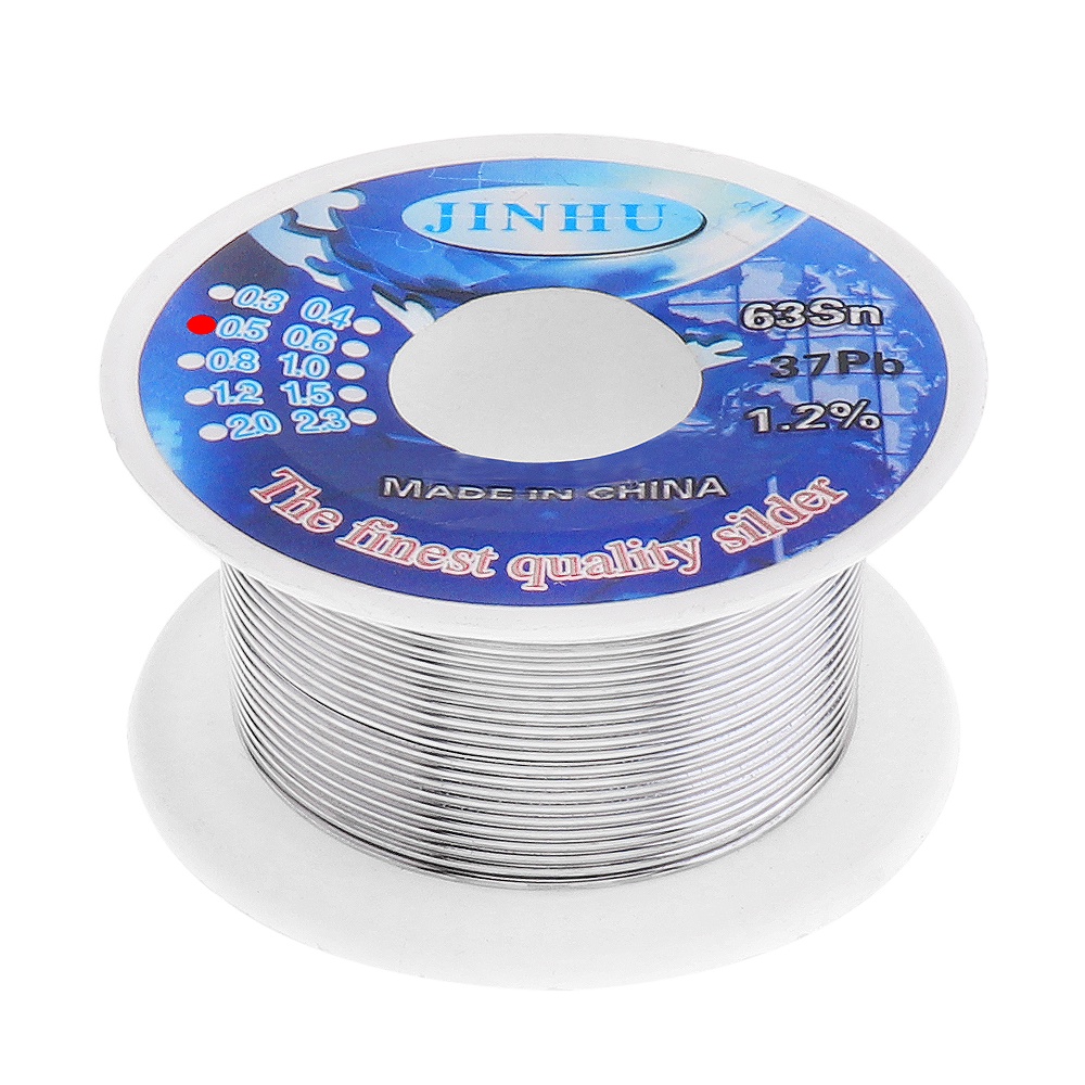 Cuộn Dây Hàn 63 / 37 30g Lõi Rosin Cao 0.5mm Với Lõi Hàn 1.2% Flux Và Thấp