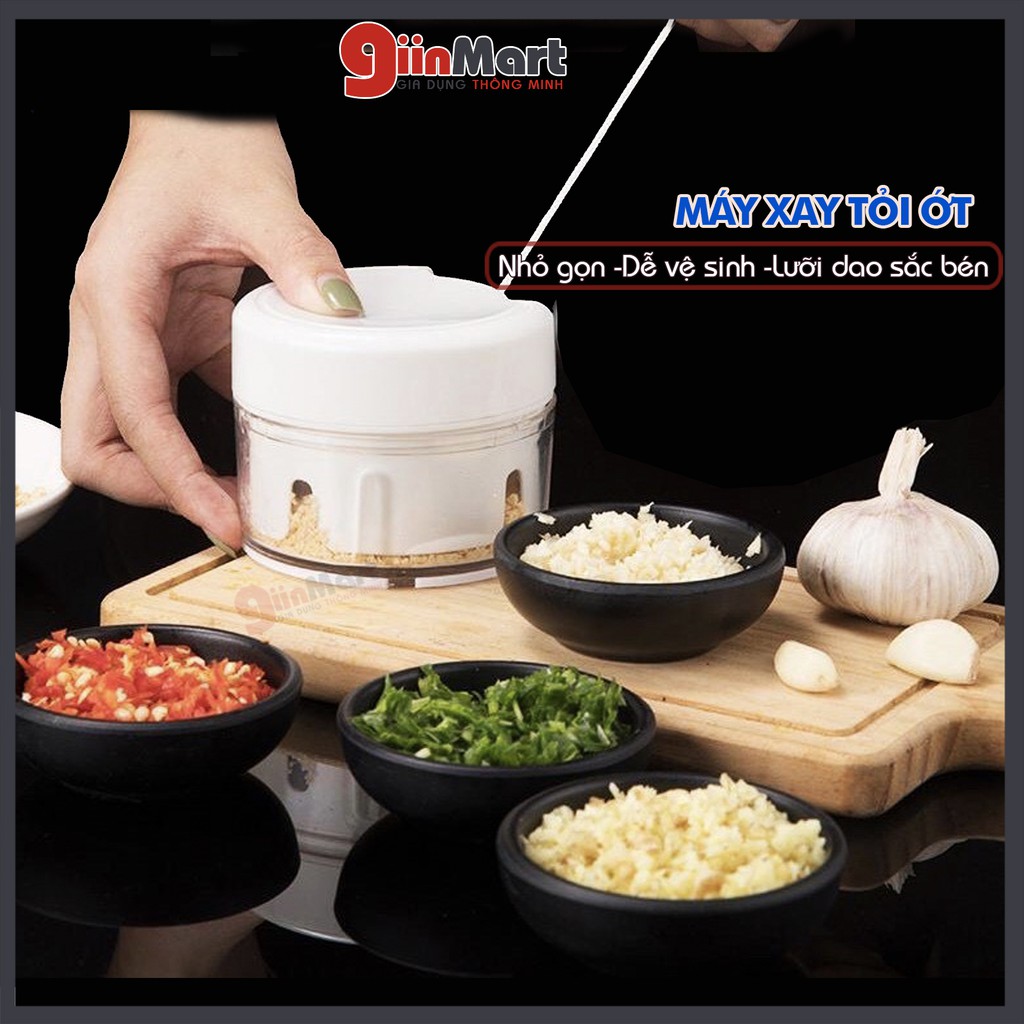 Máy xay tỏi cao cấp mini cầm tay đa năng thế hệ mới tiện dụng xay mọi loại gia vị