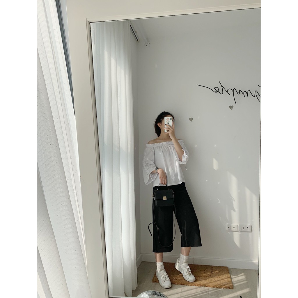 Quần ống rộng lửng khoá cạnh TKQ21 1994closet | BigBuy360 - bigbuy360.vn