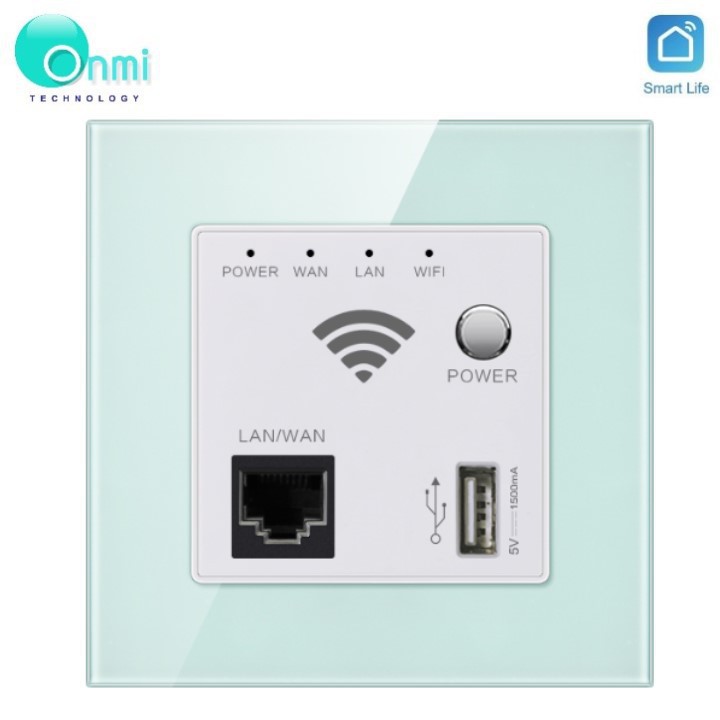 Bán sỉ- Bộ phát Wifi âm tường chuẩn N300 hỗ trợ USB 3G chính hãng ONMI.VN chính hãng- phong cách , thời thượng.