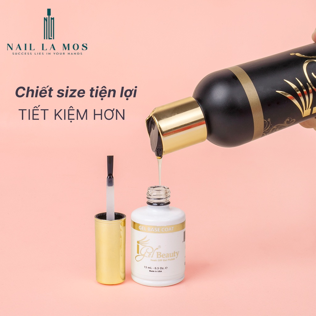 Base top Igel nhập khẩu Mỹ chính hãng  - Sơn gel liên kết và top phủ bóng, size lớn tiết kiệm