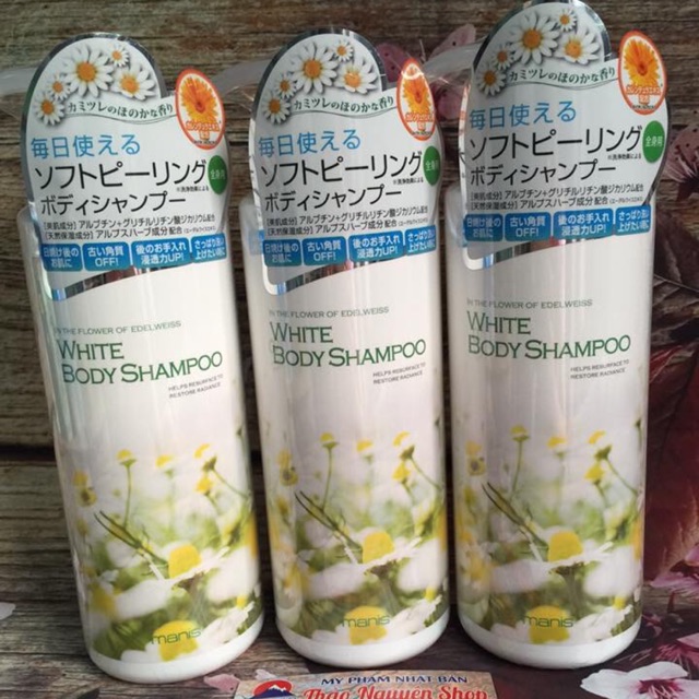 TẮM TRẮNG DA MAINS WHITE BODY SHAMPOO.