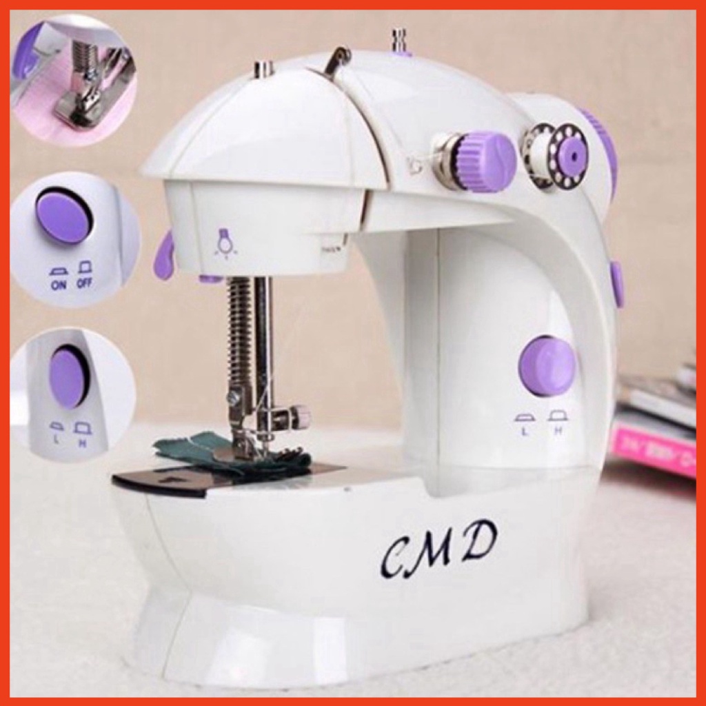 Máy May Mini Để Bàn Gia Đình - Máy Khâu Cầm Tay Mini Gia Đình Siêu Tiện Lợi