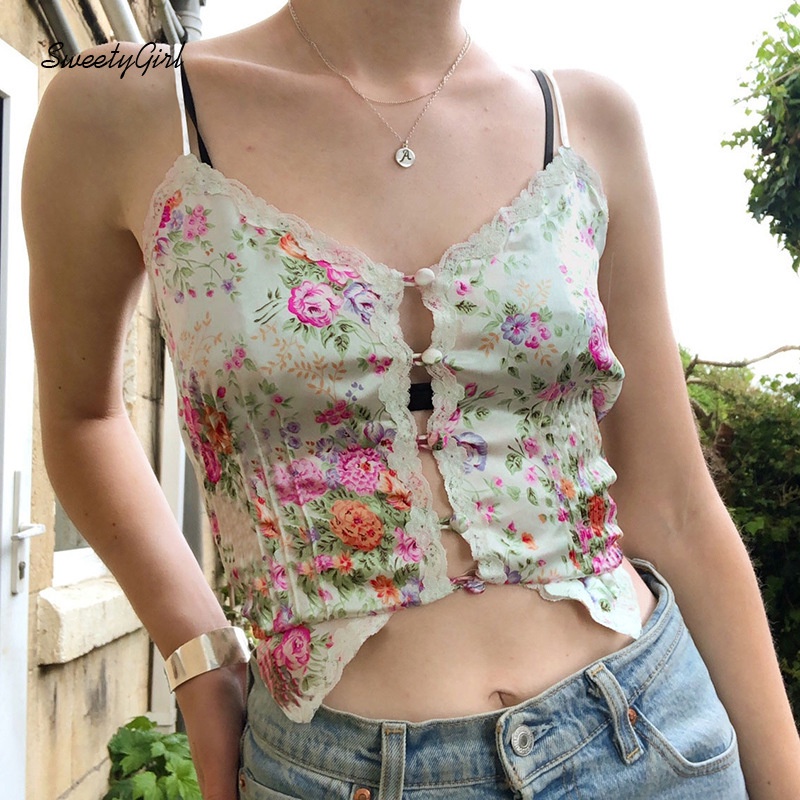 Áo Hai Dây Dáng Ôm In Họa Tiết Quyến Rũ Thời Trang Cho Nữ 2022