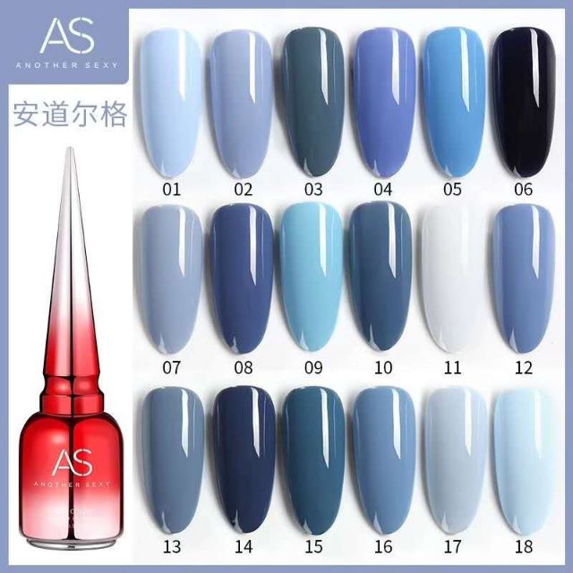Sơn gel As chai đỏ 72 màu 4 hình như trên, chọn màu tùy ý