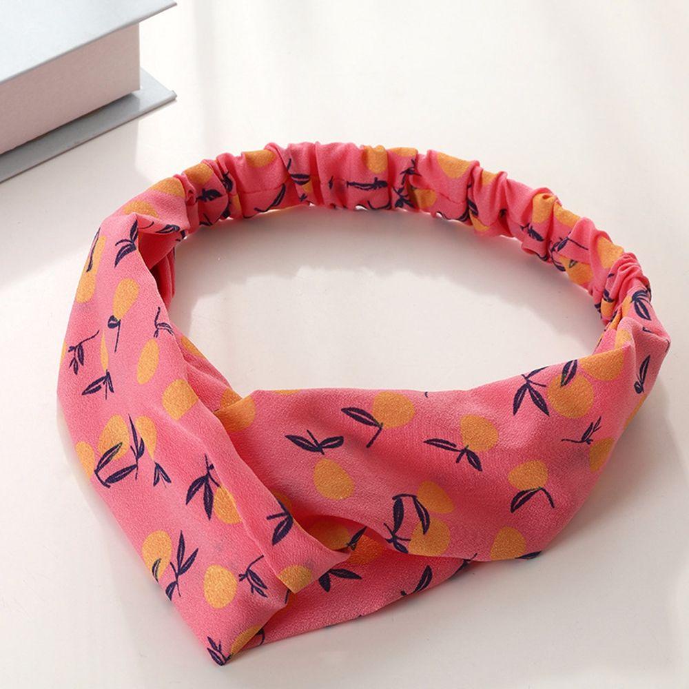 JARRED Băng Đô Cài Tóc Họa Tiết Trái Cây Phong Cách Vintage