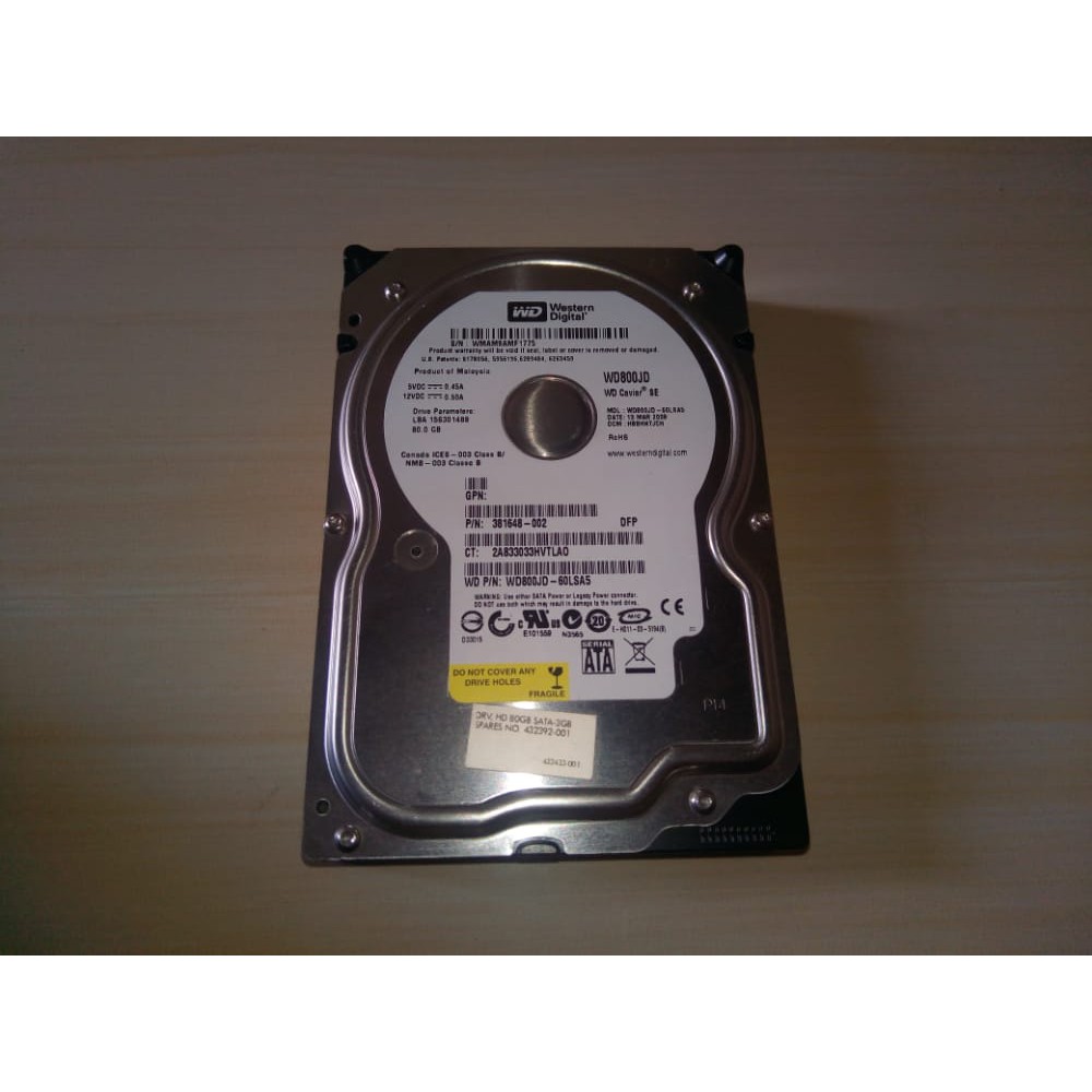 Wd Hộp Đựng Ổ Cứng Hdd Màu Đen Sata 80gb Mới | BigBuy360 - bigbuy360.vn