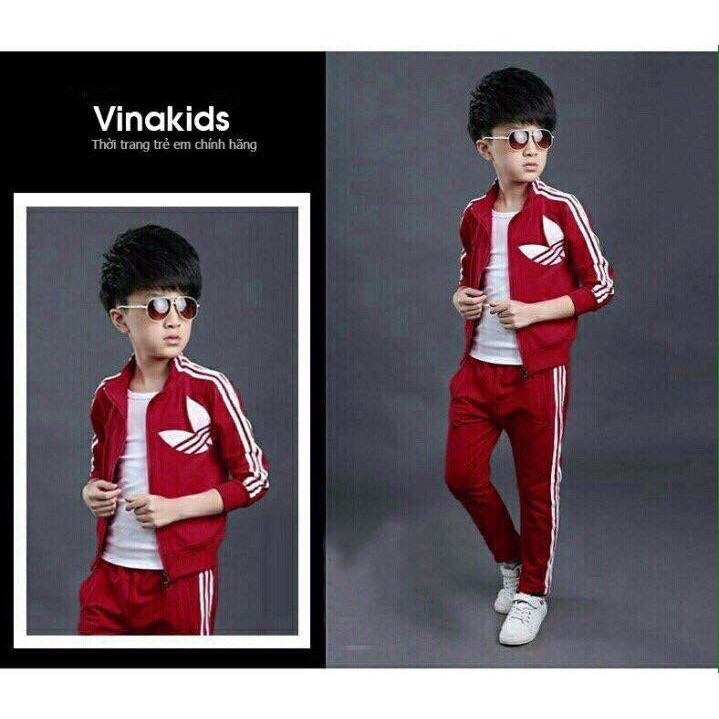 Bộ đồ Adidas dáng thể thao cực cá tính cho bé trai+ bé gái size nhí (1- 6 tuổi)