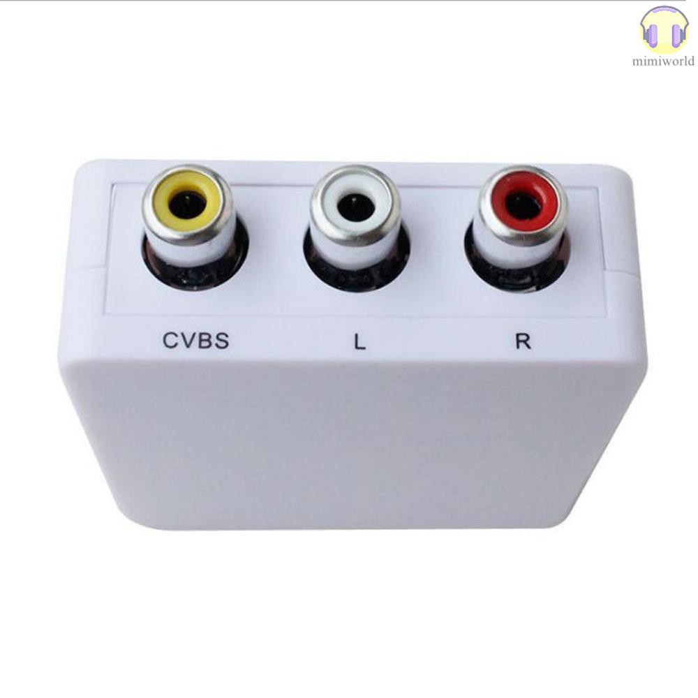 MIWO AV to HDMI Scalar Converter Video Composite Adapter Box Mini RCA AV CVBS to HDMI Converter | BigBuy360 - bigbuy360.vn
