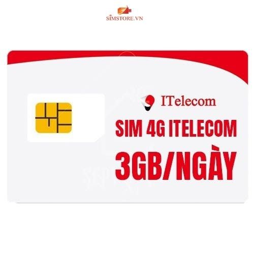 [Giá gốc] Sim itelecom may77, 3GB mỗi ngày, sim indochina v77 miễn phí gọi