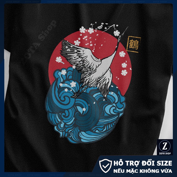 Áo phông nam , áo thun ZOTA hàng may kỹ vải mát in Hạc GZ12 | BigBuy360 - bigbuy360.vn