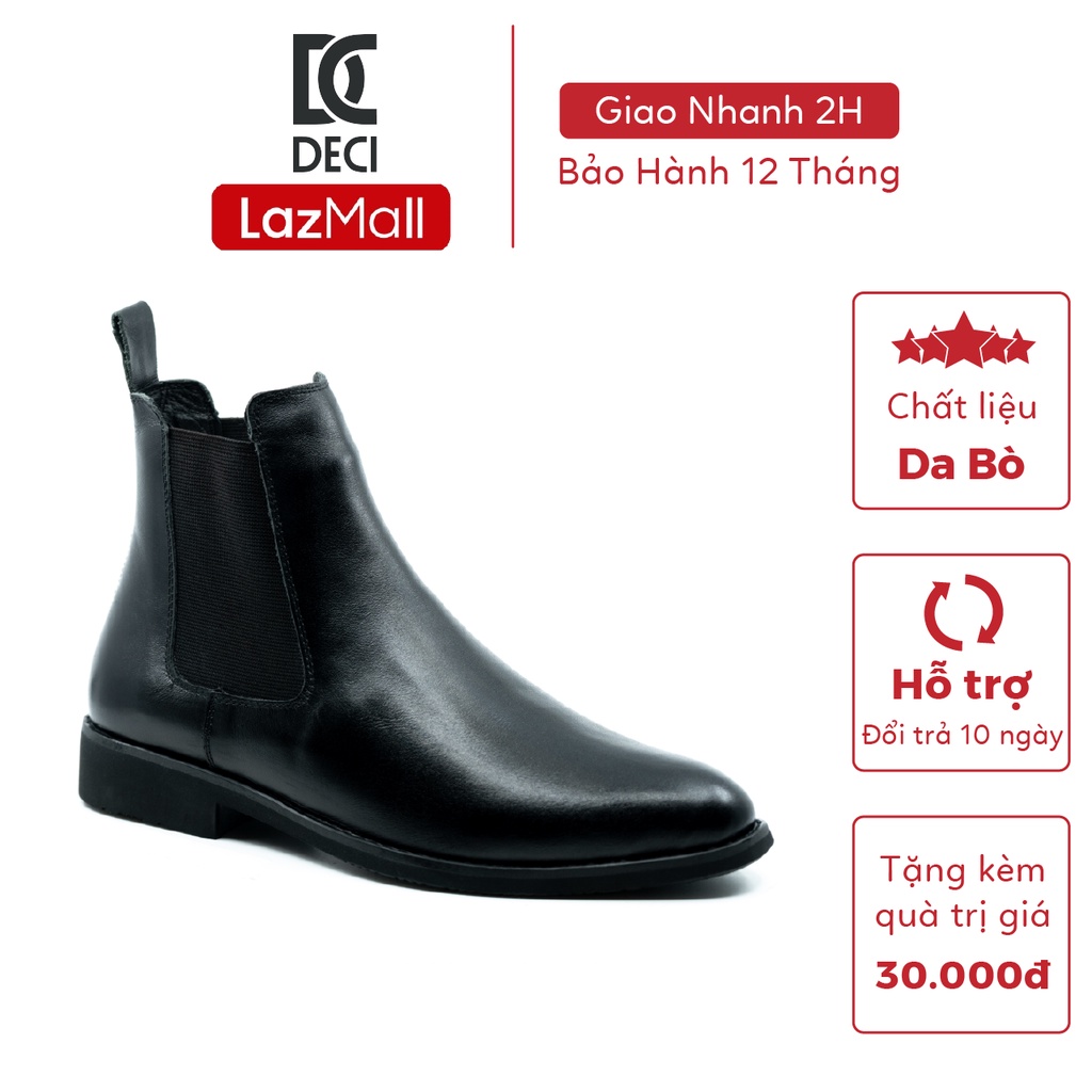 Giày chelsea boot DECI bốt da bò 100%