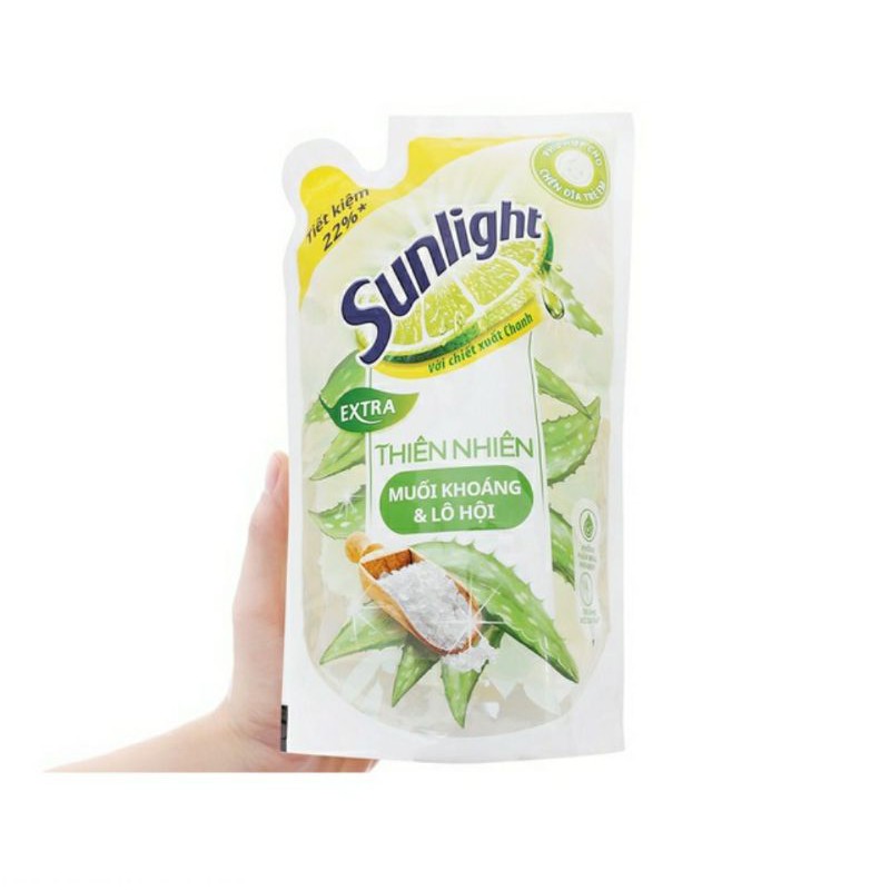Nước rửa chén sunlight trắng túi 550gr